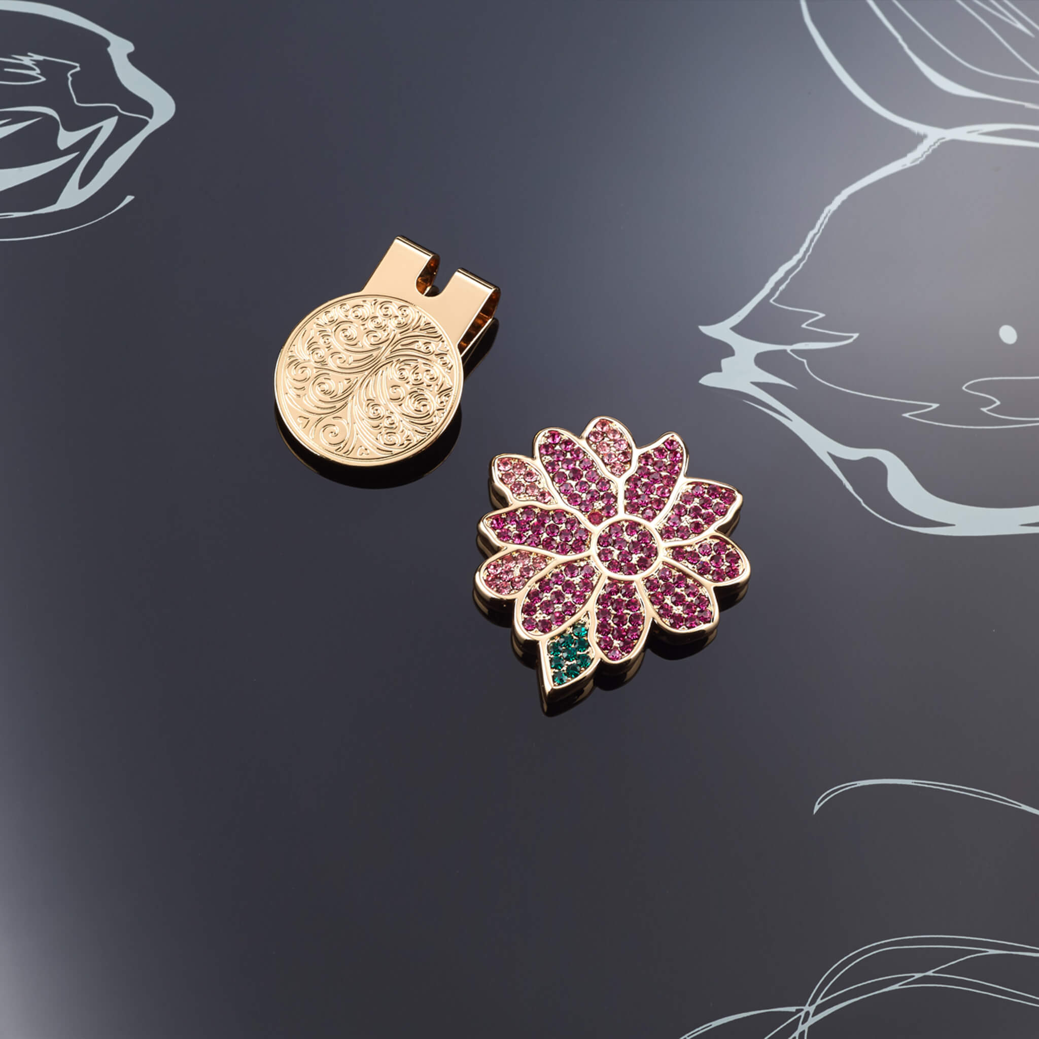 AutoFlex Premium Flower Ball Marker With Gift Box